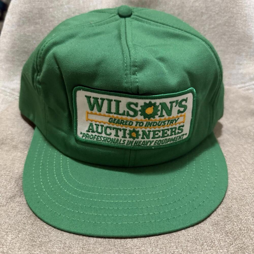 Vintage Wilson’s Auctioneers Trucker Snapback Hat Men’s